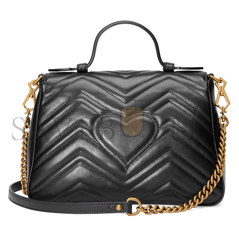 GUCCI GG MARMONT MEDIUM TOP HANDLE BAG 498110 (27*19*10.5cm)